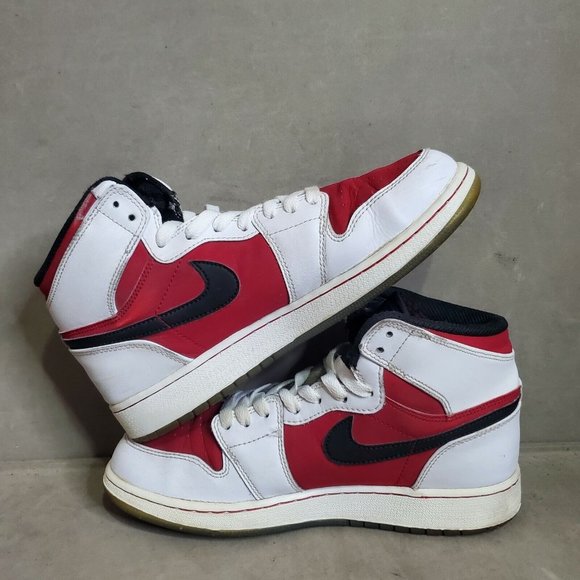 Nike Air Jordan 1 Retro OG BG Carmine 2014 Size 6.5Y  575441 123 Red White - Picture 4 of 12